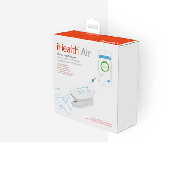 ⁦מד סיטורציה iHealth Air חיבור לאפליקציה⁩ – תמונה ⁦2⁩