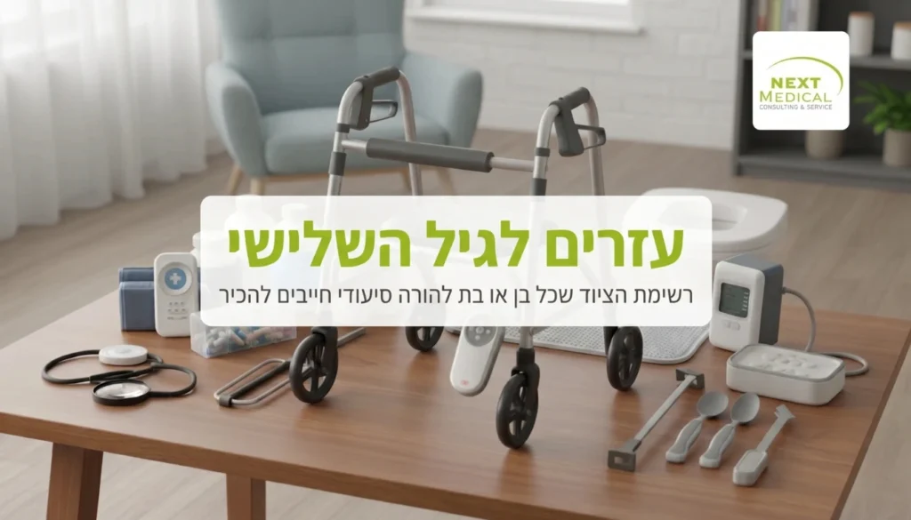 עזרים לגיל השלישי – רשימת הציוד שכל בן או בת להורה סיעודי חייבים להכיר